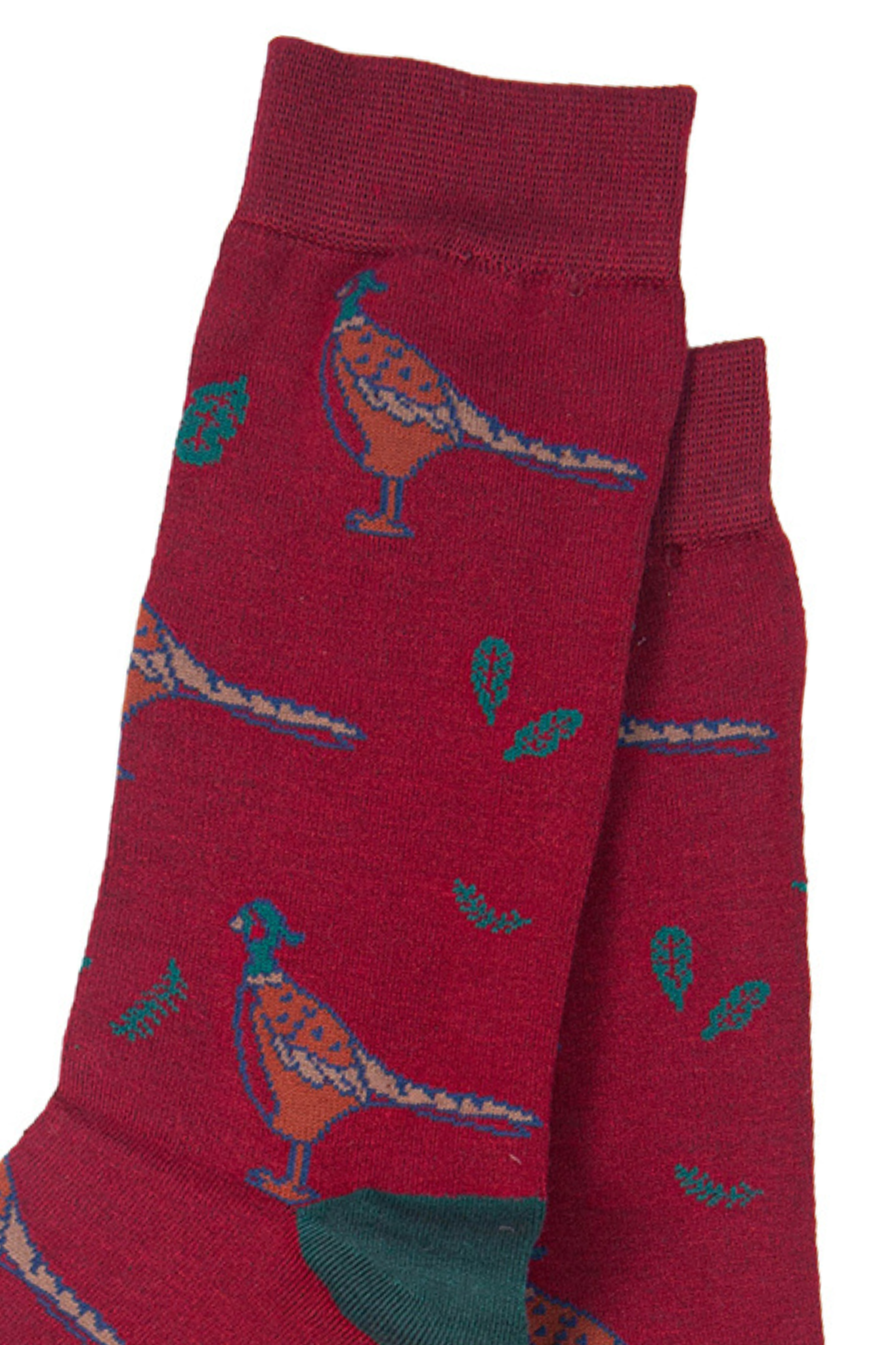 close up of the pheasant print pattern