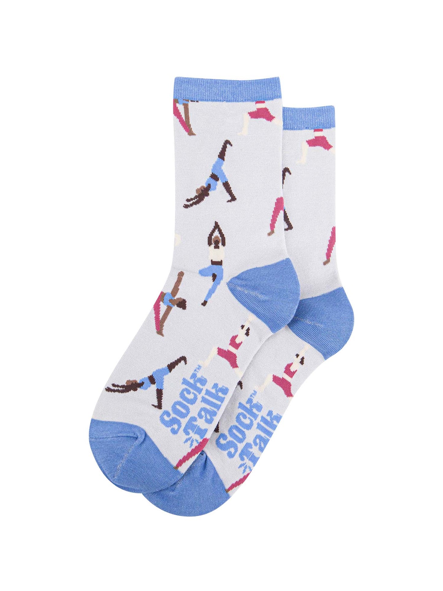 Yoga Bamboo Socks in Light Grey