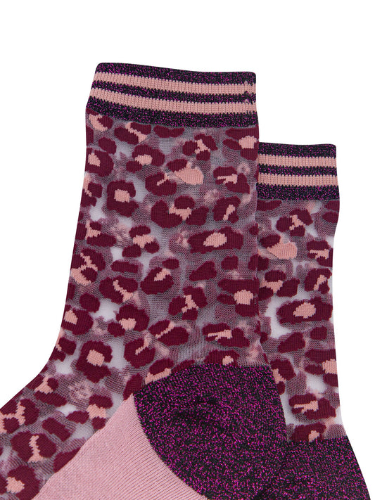 Leopard-Print-Sheer-Socks-in-Burgundy/Soft-Pink-Close-Up