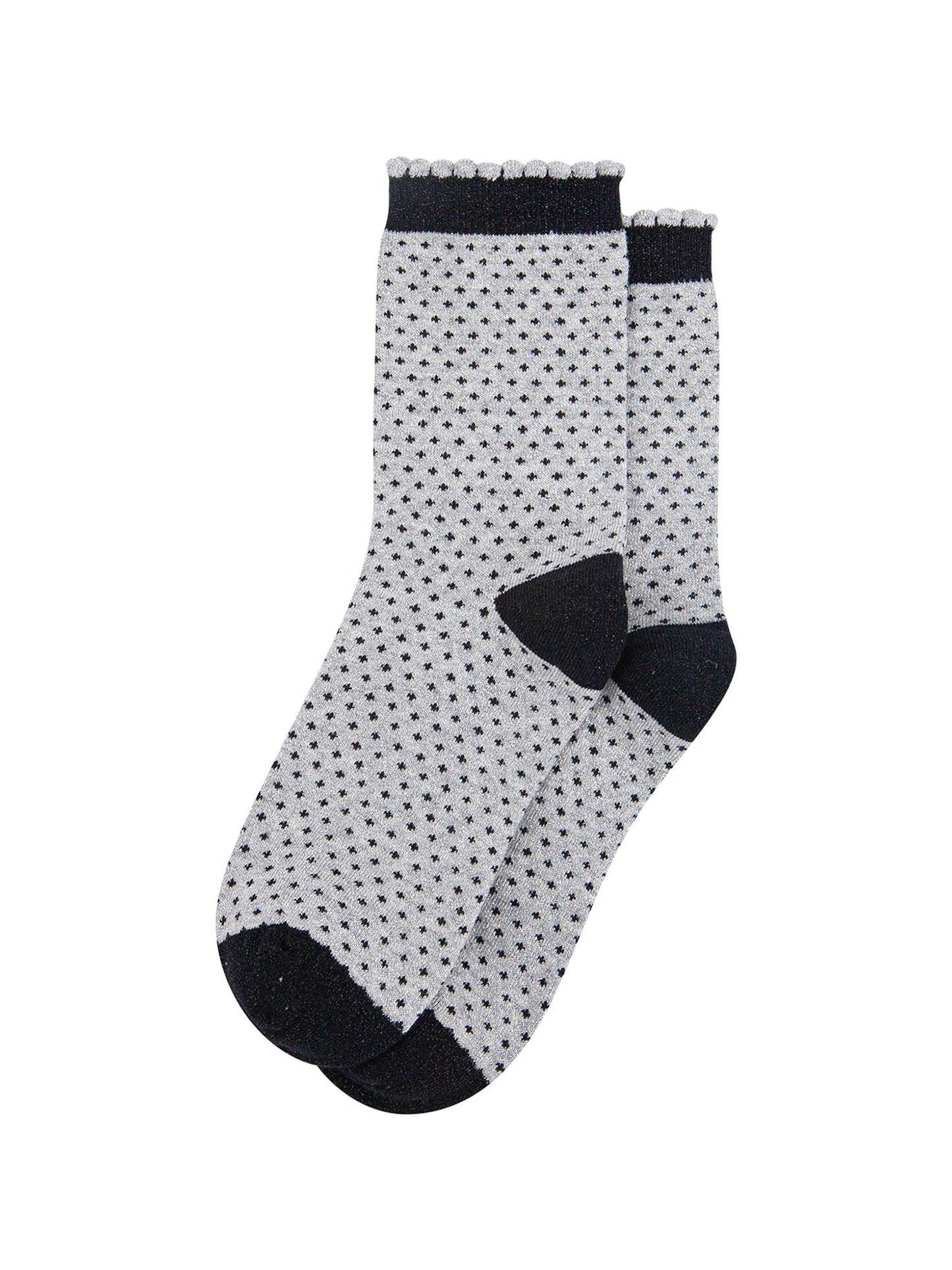 Polka-Dots-Combed-Cotton-Glitter-Socks-in-Grey-flat-lay