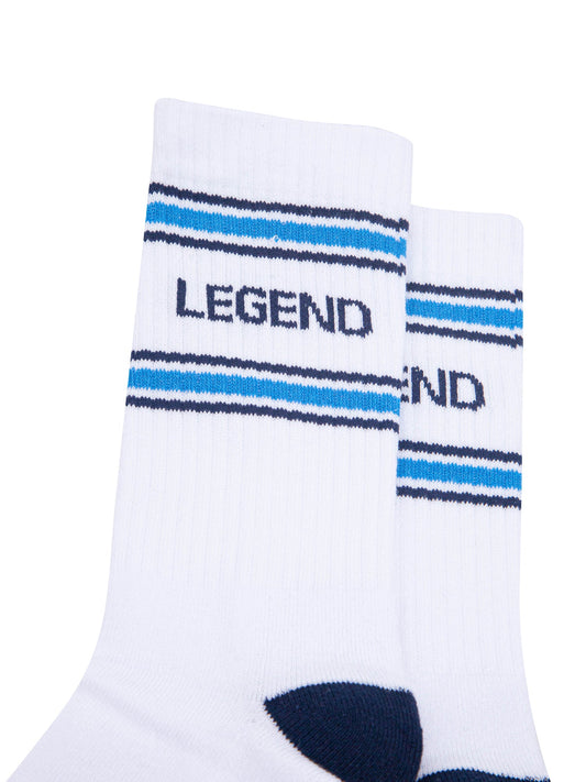 Legend-Organic-Cotton-Sports-Socks-in-White/Navy-Blue-Close-Up