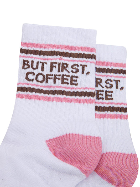 But-First,-Coffee-Organic-Cotton-Sports-Socks-in-White/Pink-Close-Up