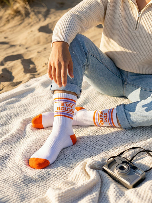 Stay-Golden-Organic-Cotton-Sports-Socks-in-White