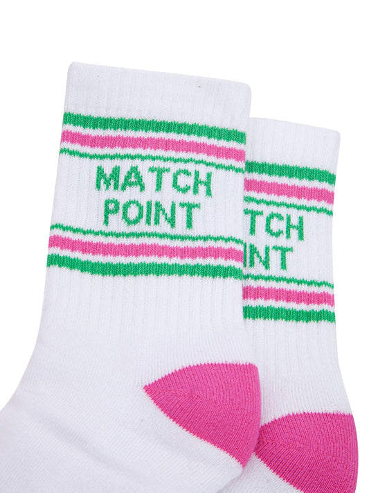 Match-Point-Organic-Cotton-Sports-Socks-in-White/Hot-Pink-Close-Up