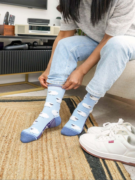 Sheep-Fluffy-Bamboo-Socks-in-Blue-