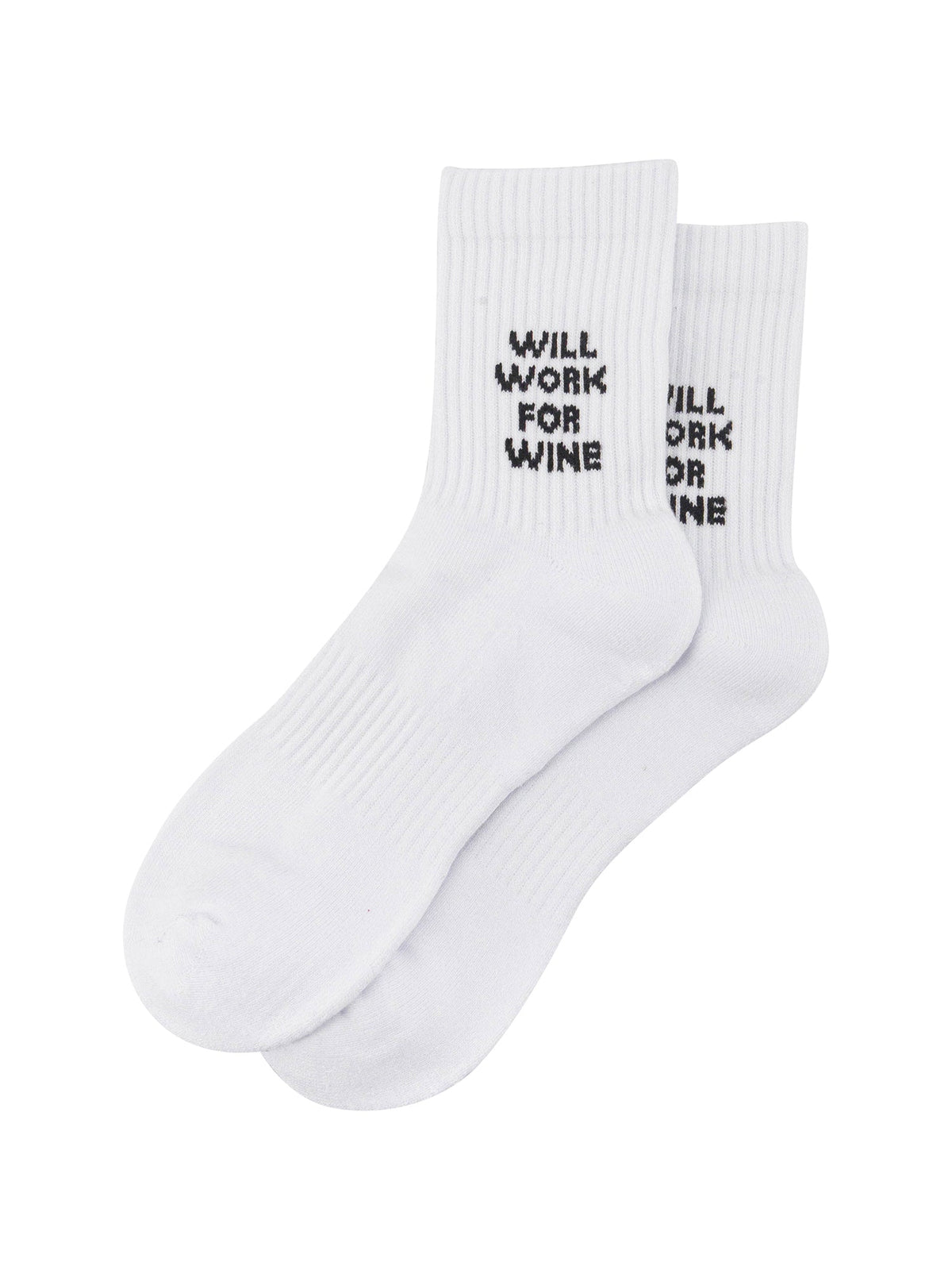 Will-Work-For-Wine-Organic-Cotton-Sports-Socks-in-White-Laid-Flat