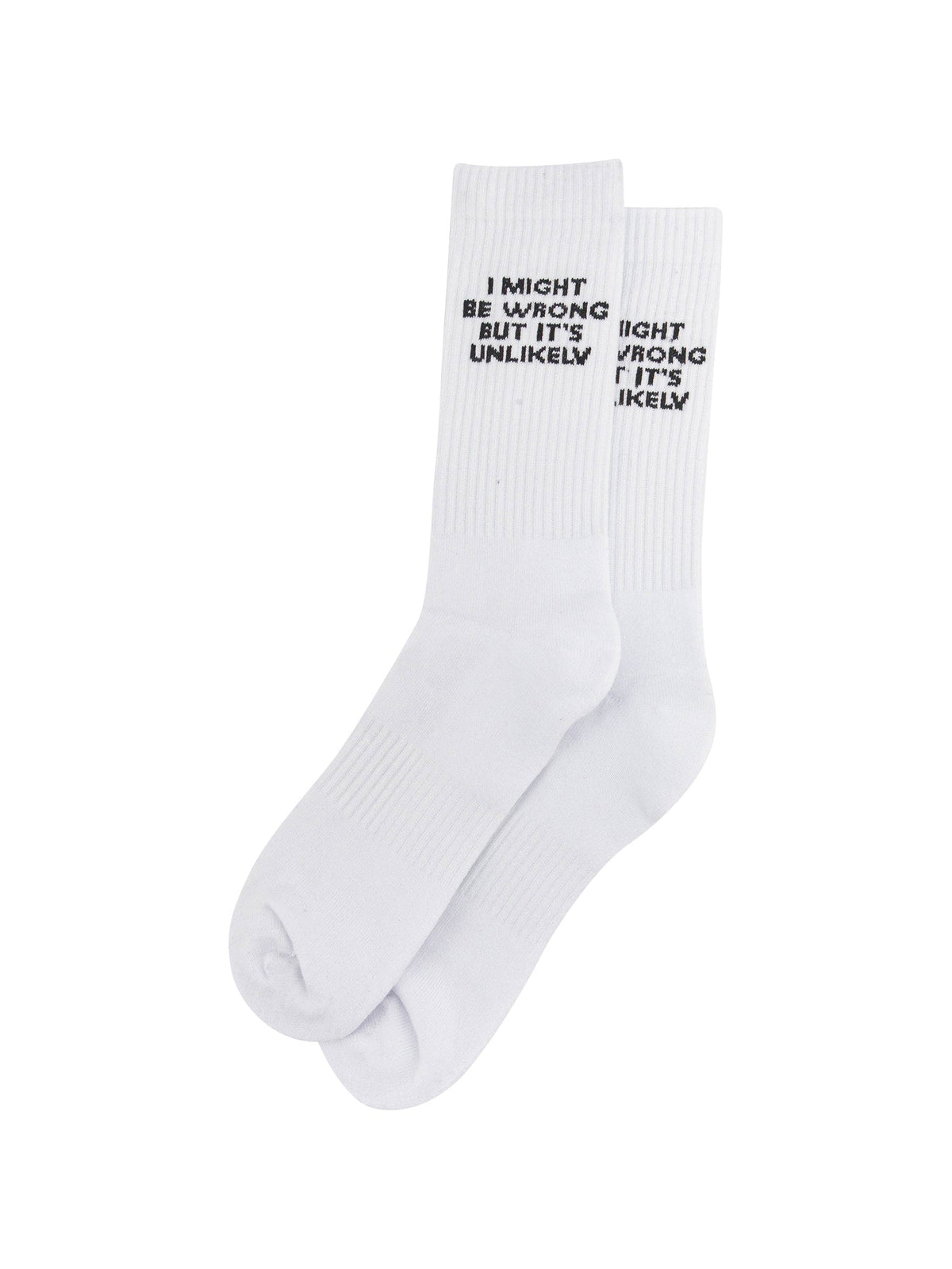 I-Might-Be-Wrong-But-It's-Unlikely-Organic-Cotton-Sports-Socks-in-White-Laid-Flat