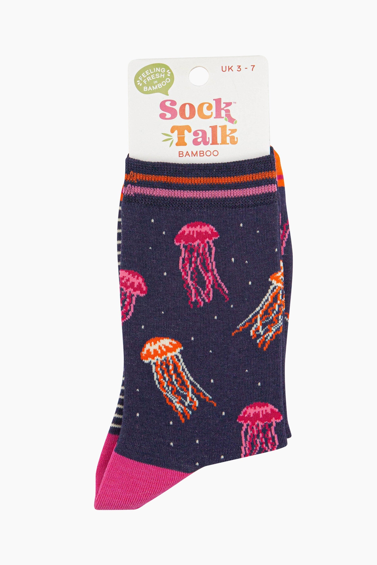 womens-bamboo-socks-navy-jellyfish-in-sock-talk-packaging-the-ankle-socks-are-a-uk-size-3-7