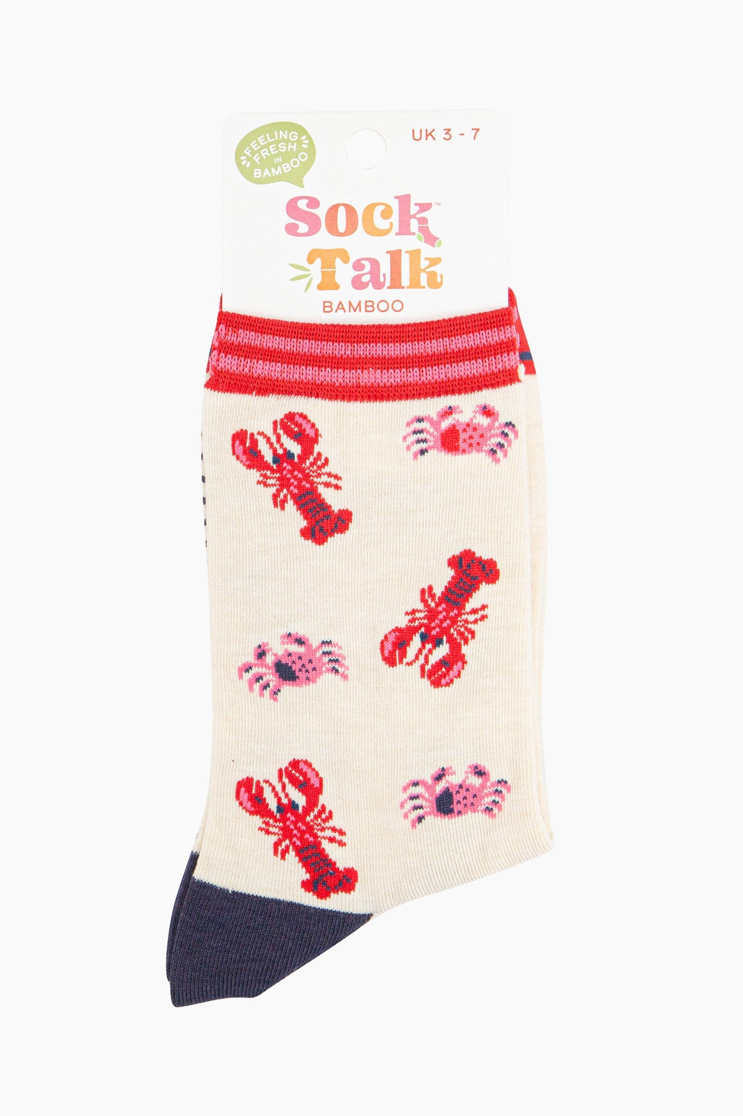 womens-bamboo-socks-cream-lobster-and-crab-in-sock-talk-packaging-the-ankle-socks-are-a-uk-size-3-7