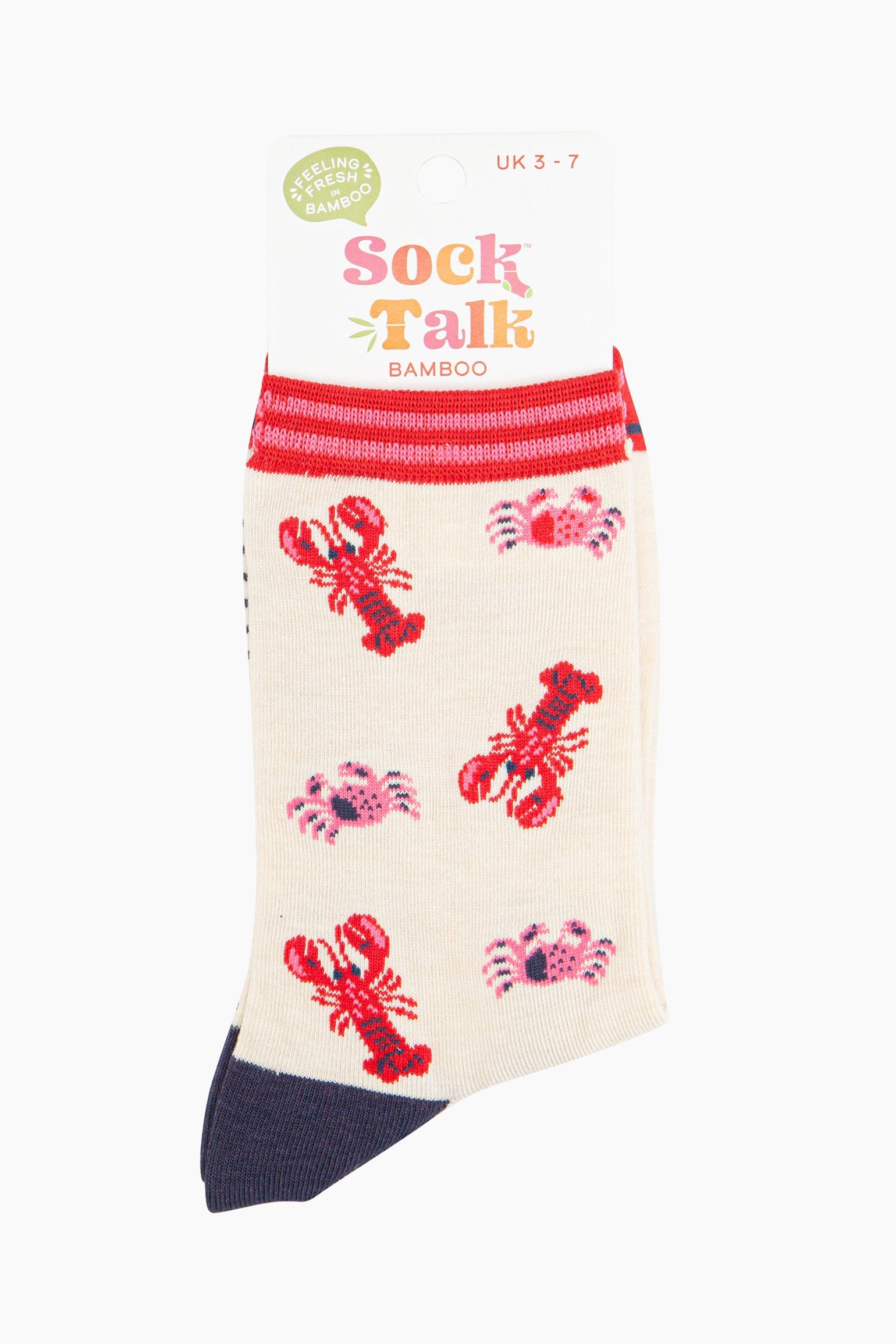 womens-bamboo-socks-cream-lobster-and-crab-in-sock-talk-packaging-the-ankle-socks-are-a-uk-size-3-7
