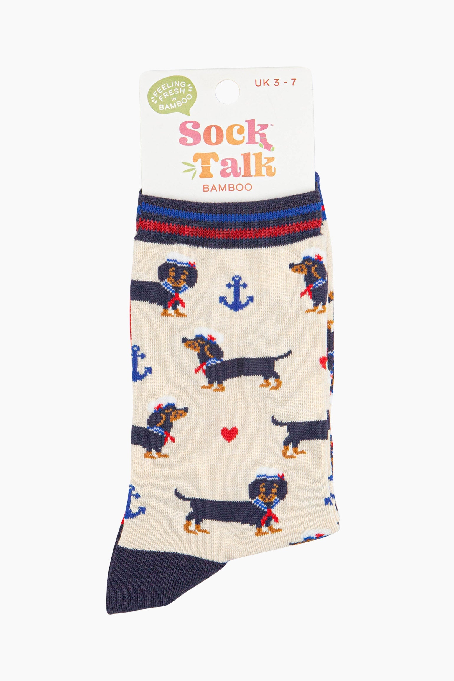 womens-bamboo-socks-cream-sausage-dog-sailor-in-sock-talk-packaging-uk-size-3-7