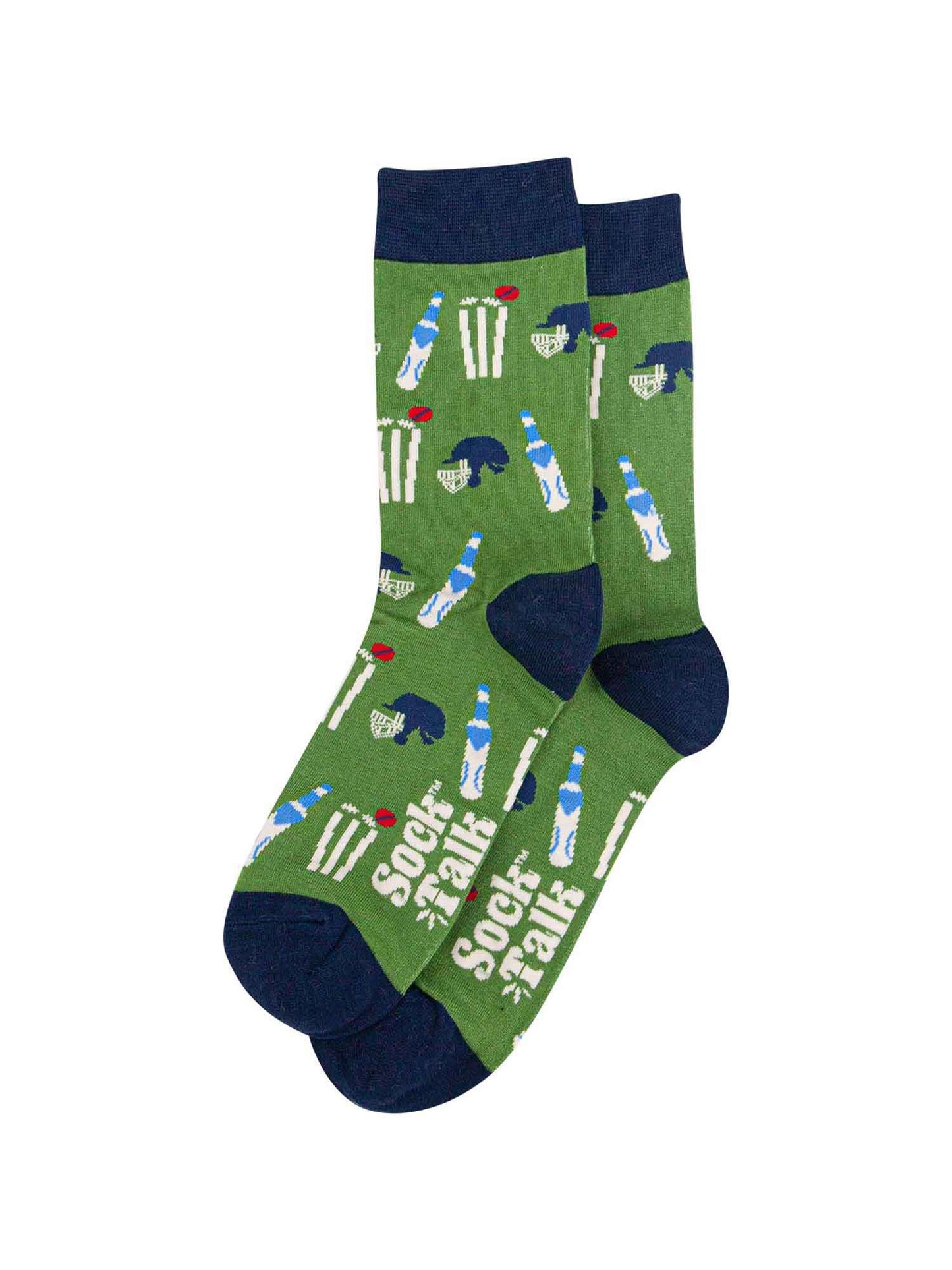 mens green cricket sports socks made from bamboo