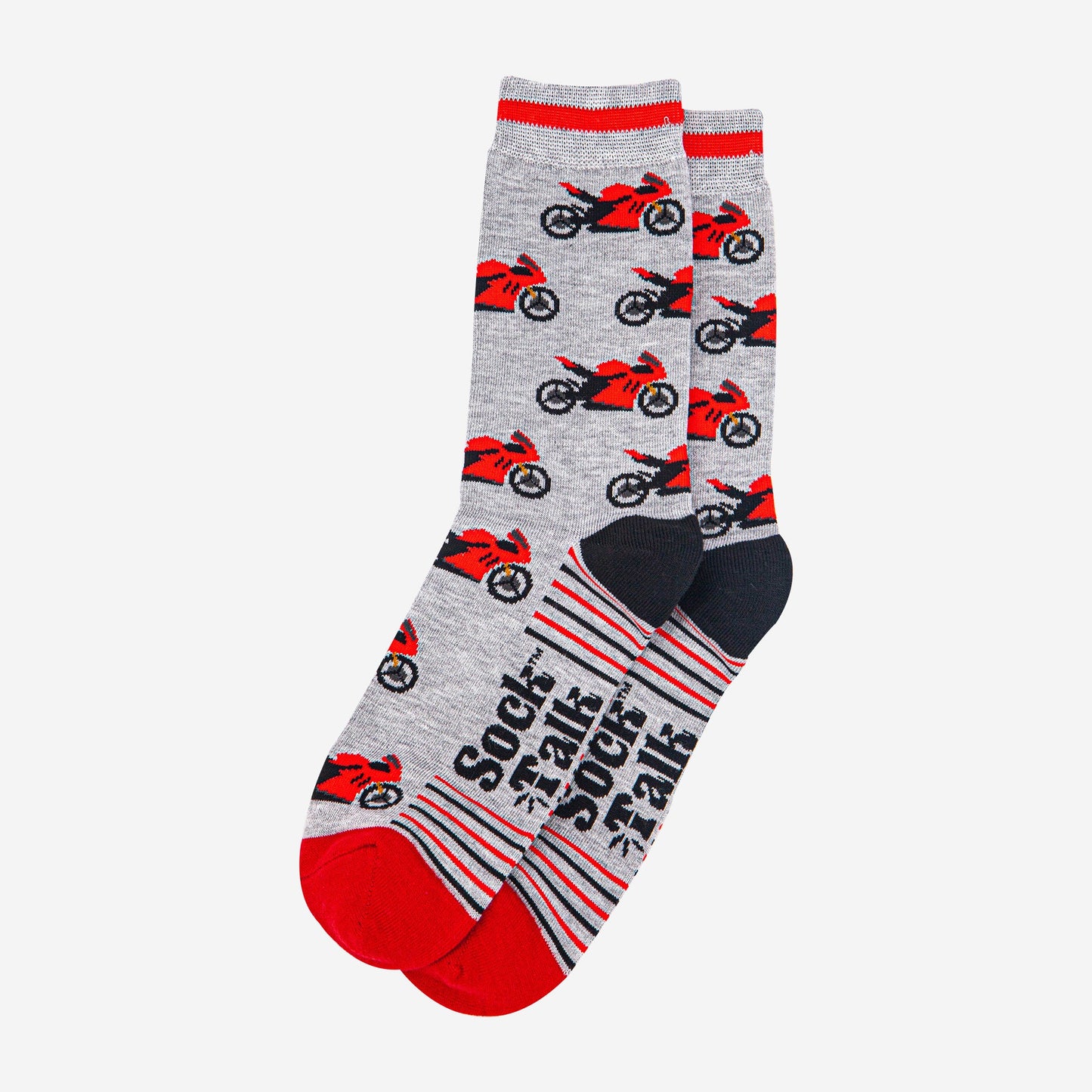 mens-bamboo-socks-light-grey-red-motorbikes-laying-flat