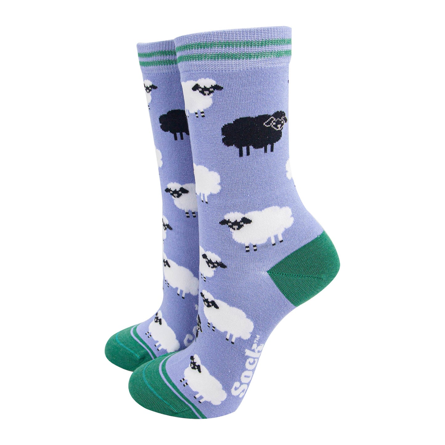 womens-bamboo-socks-light-blue-green-black-sheep-woolly