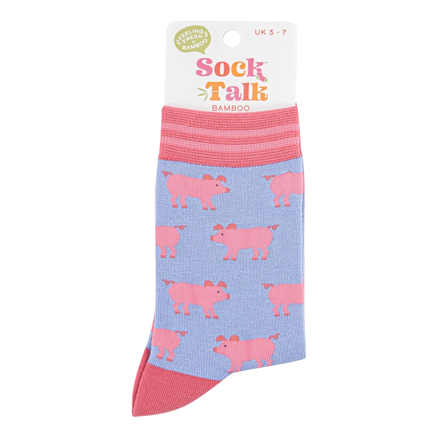 womens-bamboo-socks-light-blue-light-pink-pig-in-sock-talk-packaging
