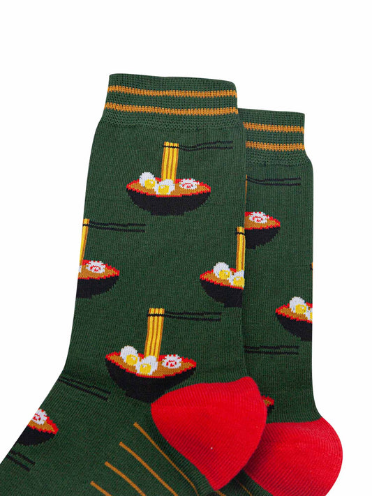mens-bamboo-socks-khaki-black-ramen-close-up