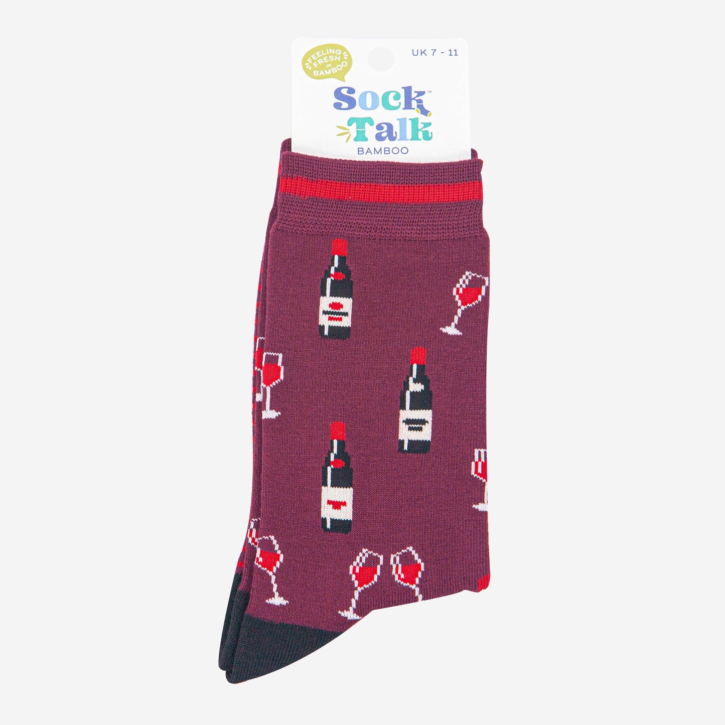 mens-bamboo-socks-burgundy-black-red-wine-in-sock-talk-packaging