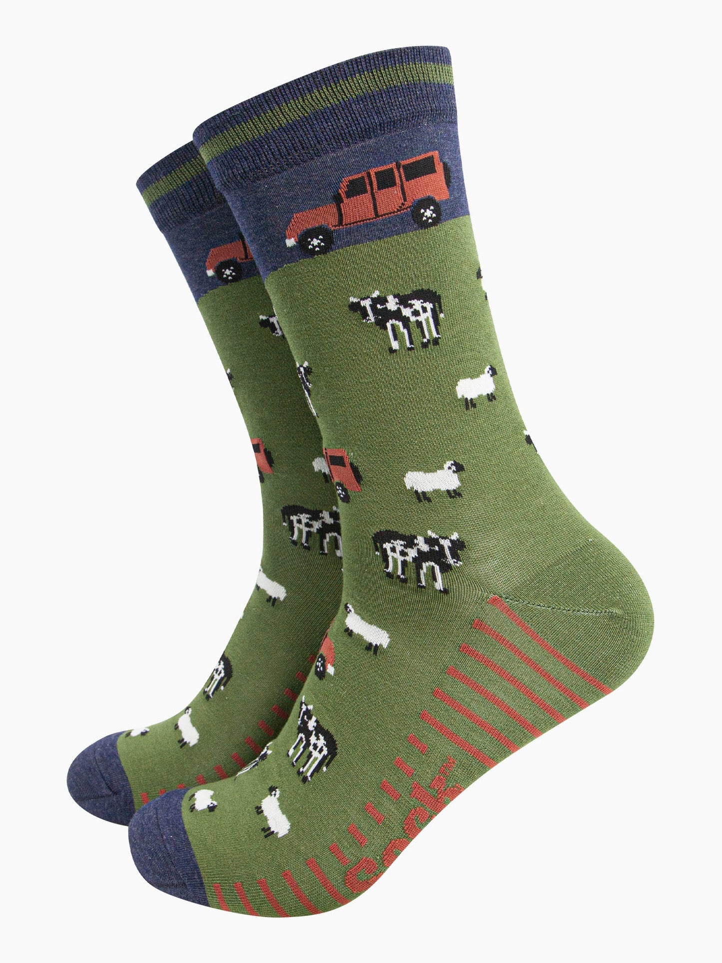 Men's Bamboo Socks Gift Box - Farm Animals