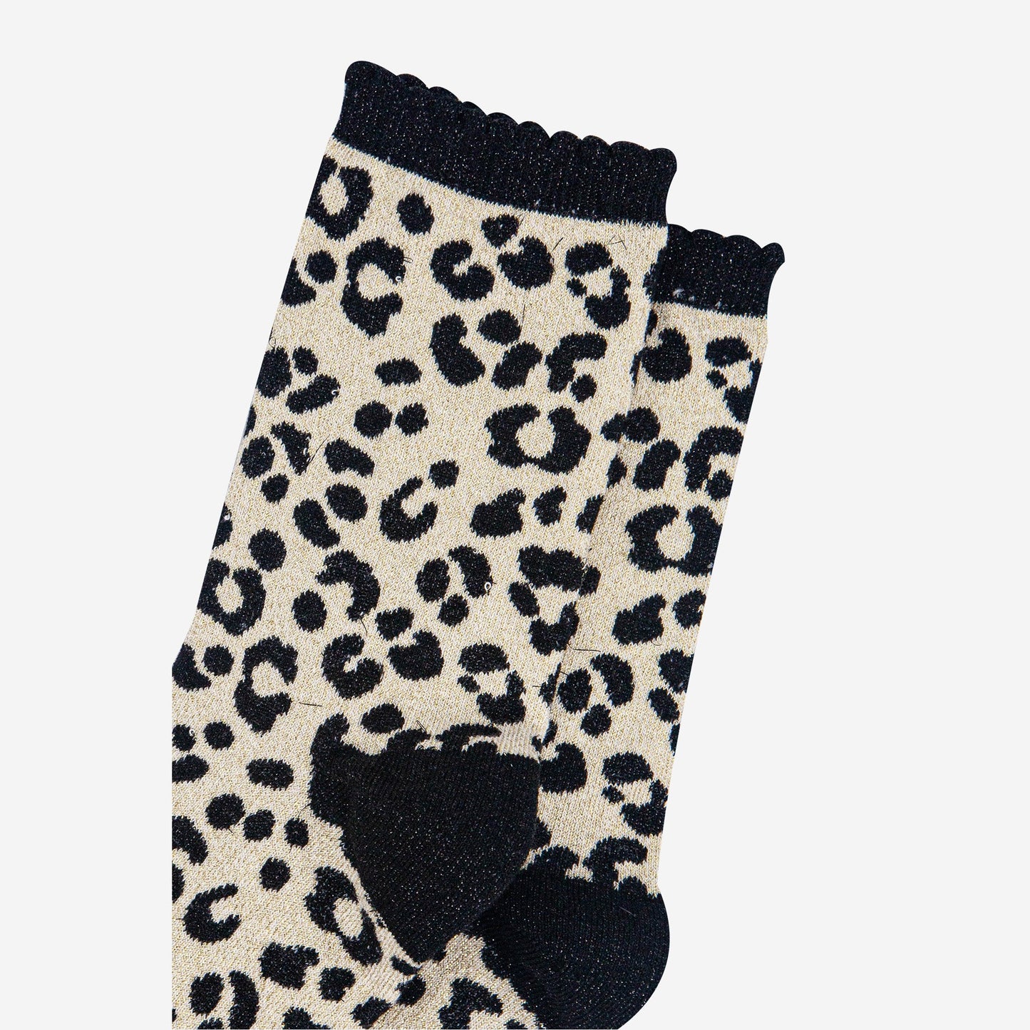 womens-cream-leopard-print-glitter-socks-close-up-sparkles