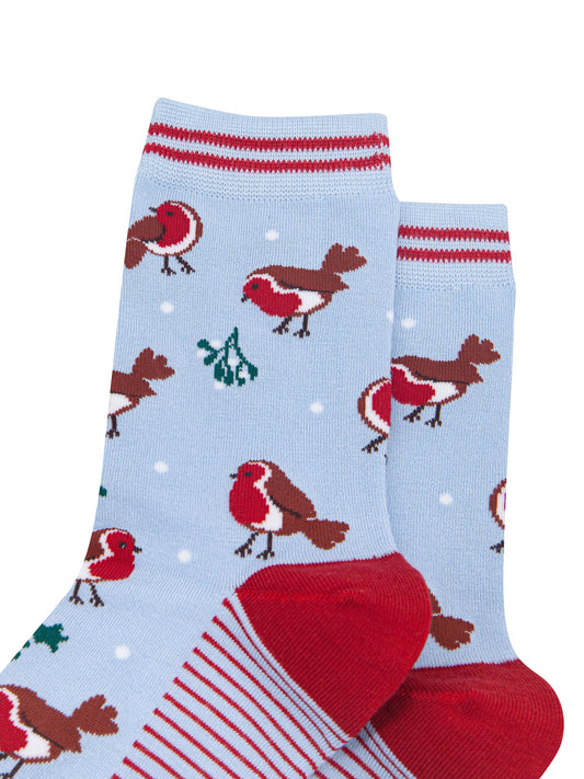 Robin-Women's-Bamboo-Socks-in-Icy-Blue-Close-Up