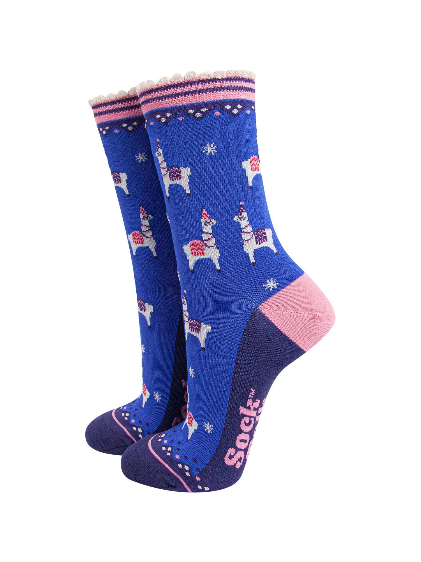 Llama Leopard Bamboo Socks Gift Set