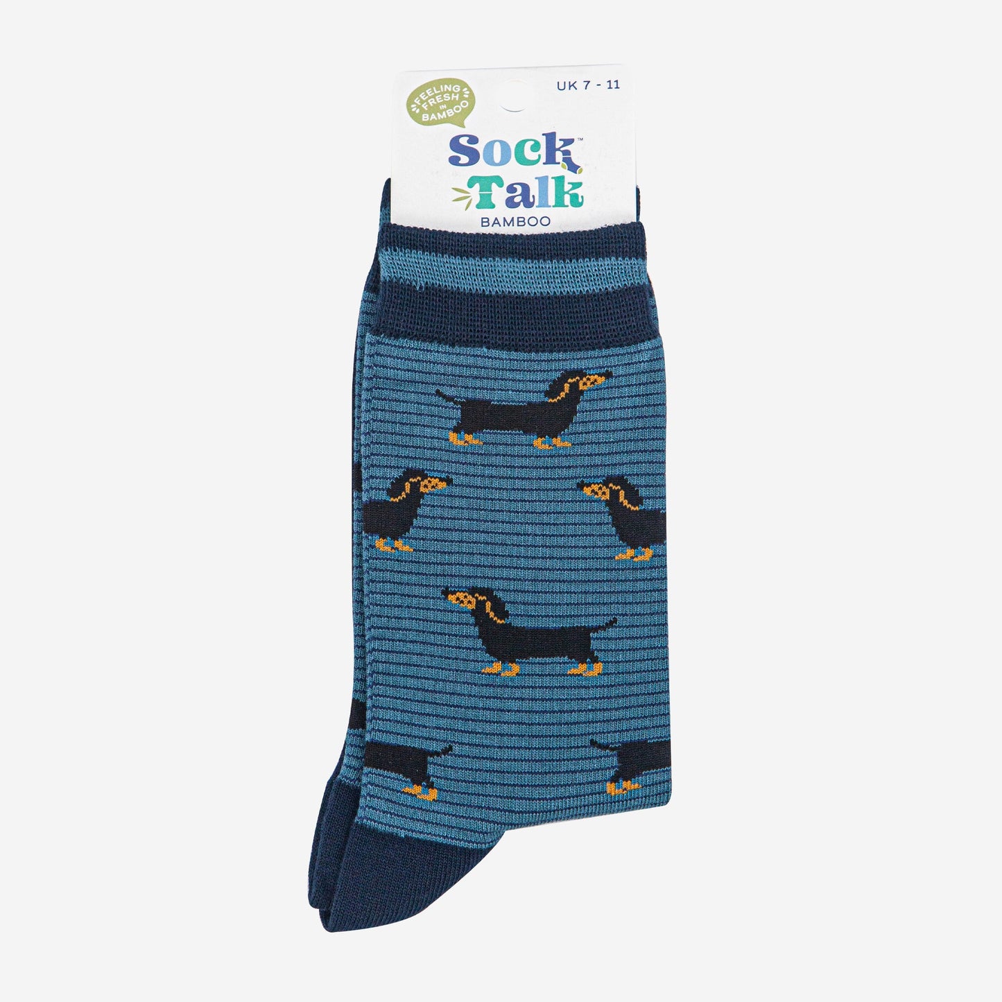 mens-bamboo-socks-denim-blue-navy-blue-sausage-dog-stripes-in-sock-talk-packaging