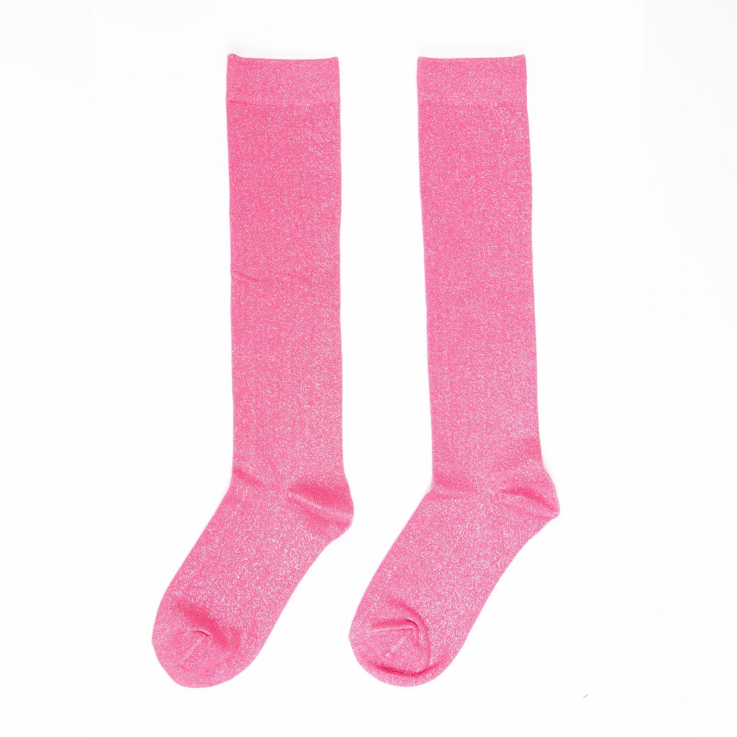 Women's Knee High Glitter Socks - Hot Pink