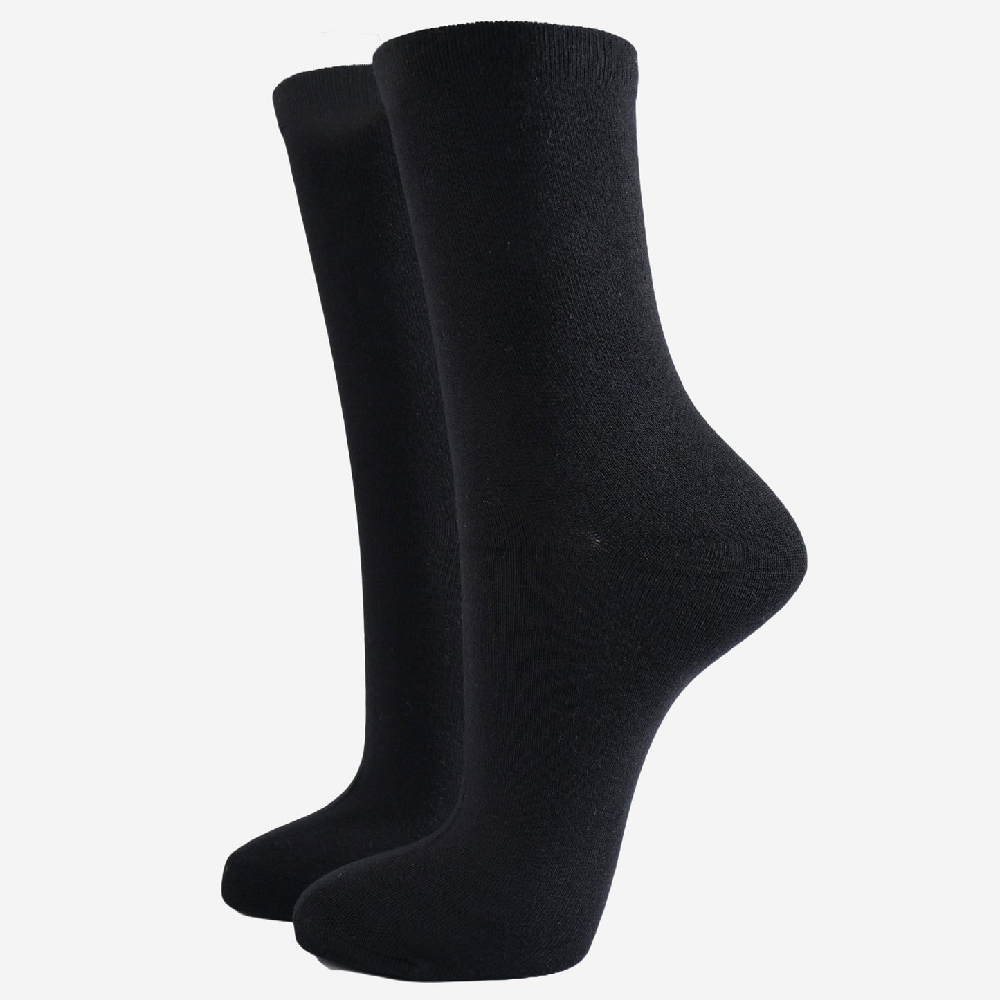 Women's Solid Bamboo Socks - Black