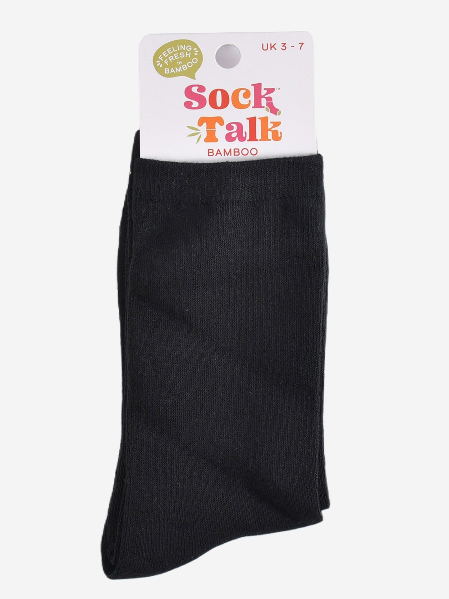 Women's Solid Bamboo Socks - Black