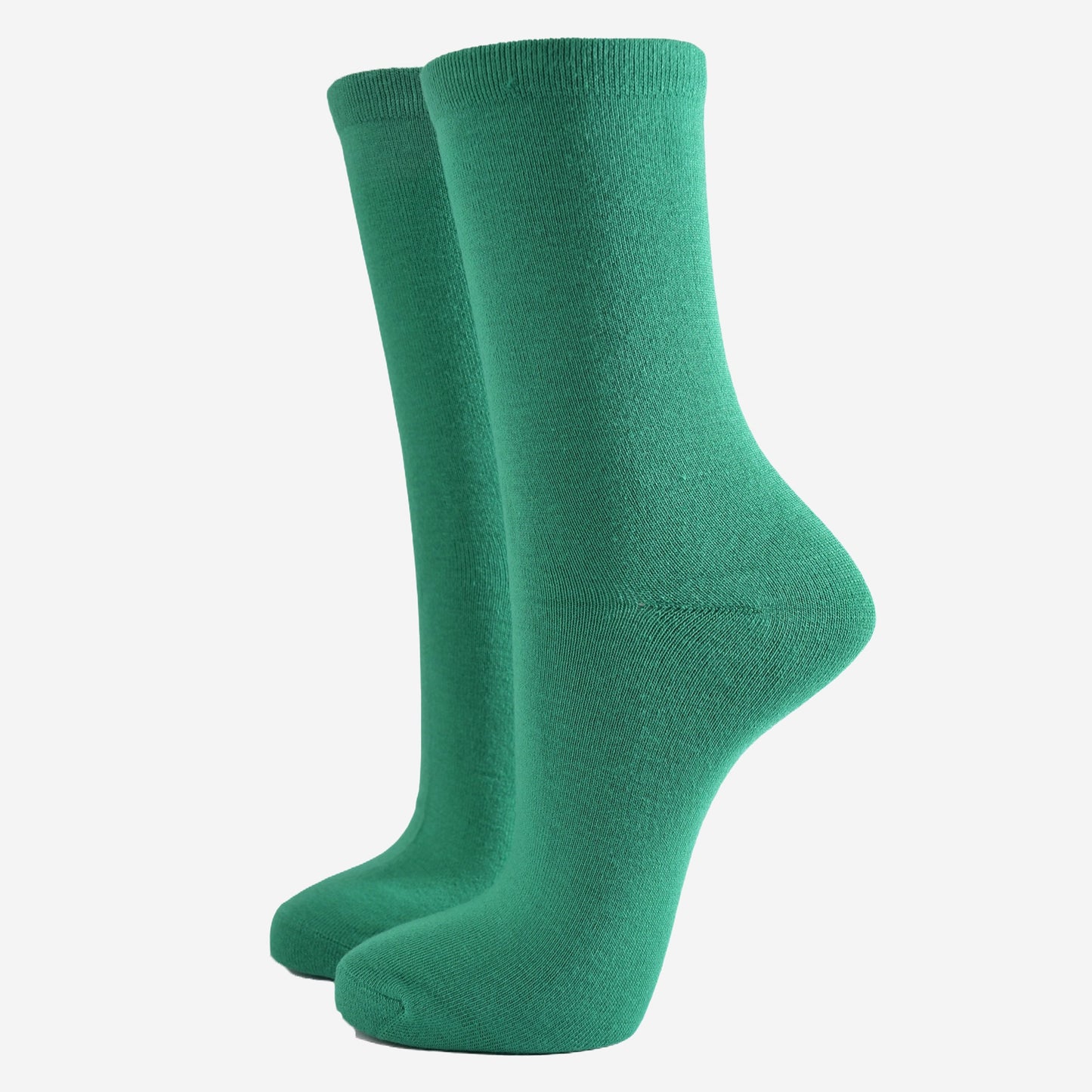 Women's Solid Bamboo Socks - Bright Green