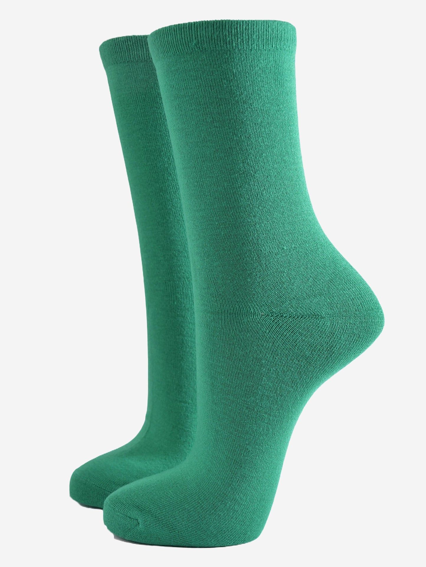 Women's Solid Bamboo Socks - Bright Green