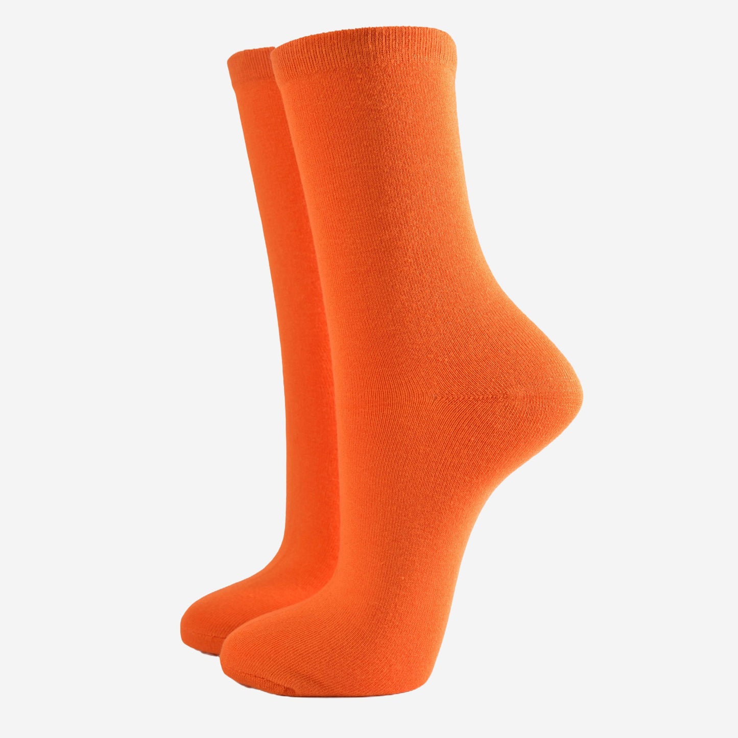Women's Solid Bamboo Socks - Orange