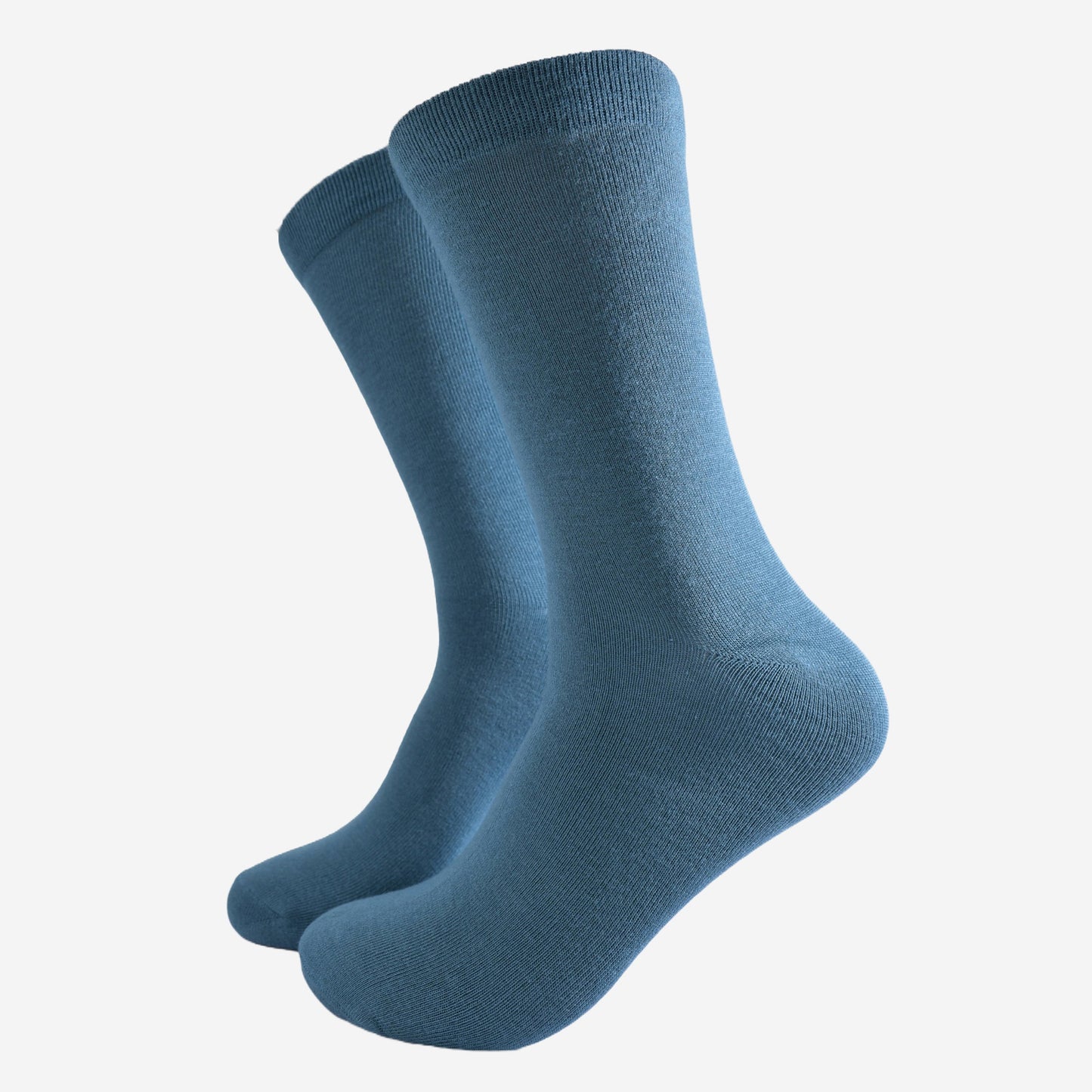 mens plain teal blue bamboo socks