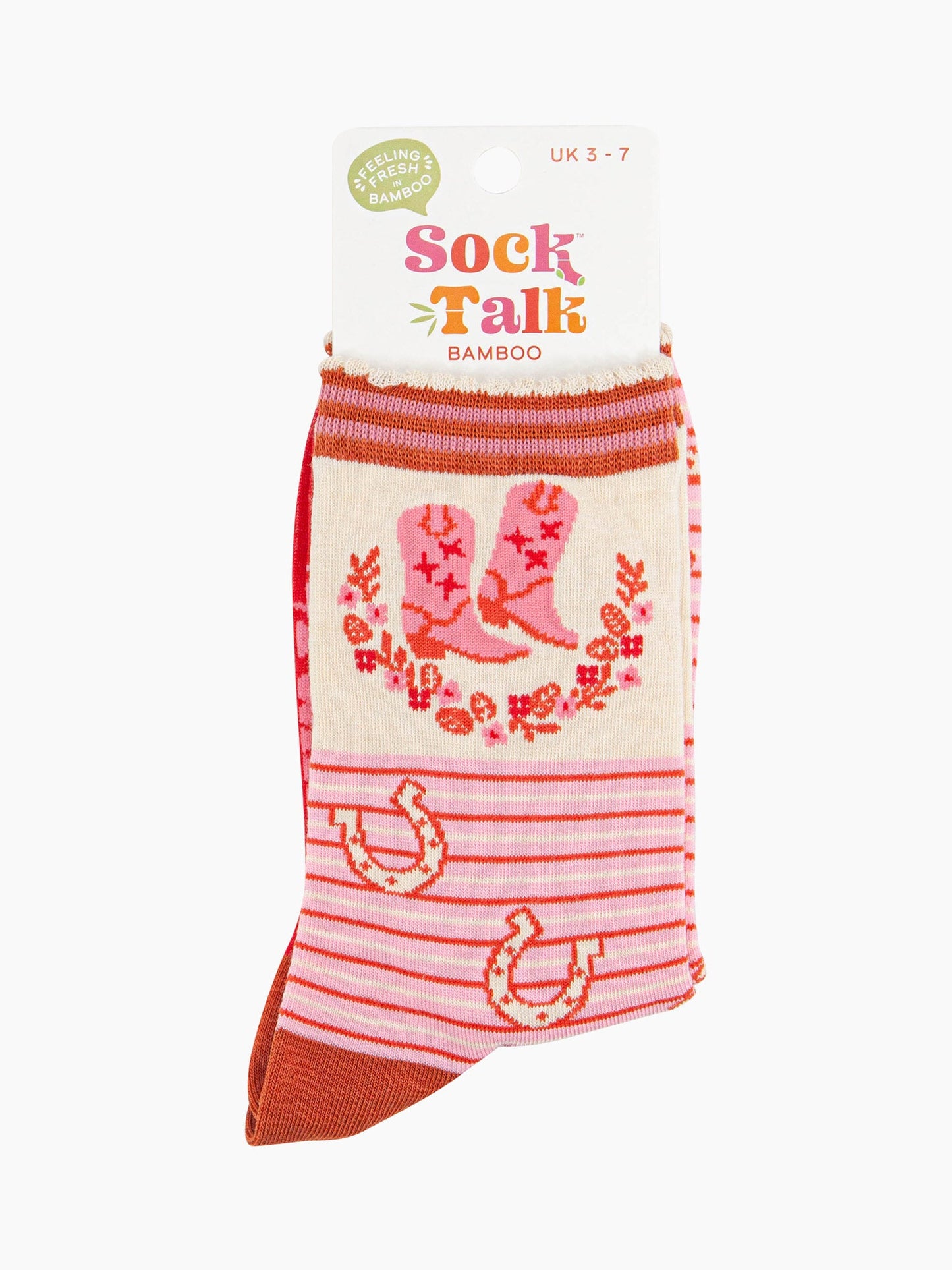 womens-bamboo-socks-cream-pink-cowboy-boot-stripe-in-sock-talk-packaging-uk-size-3-7