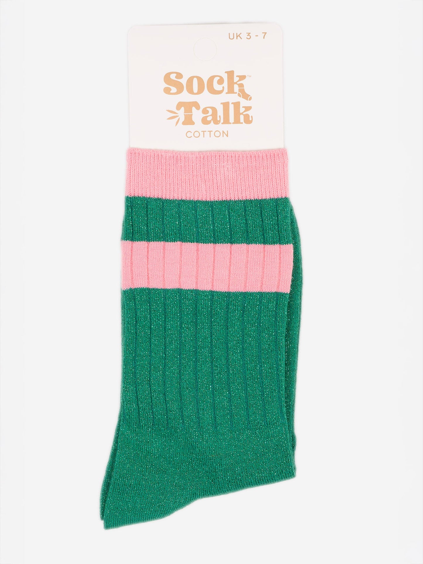 womens-glitter-socks-green-pink-striped-cuff-in-sock-talk-packaging-uk-size-3-7