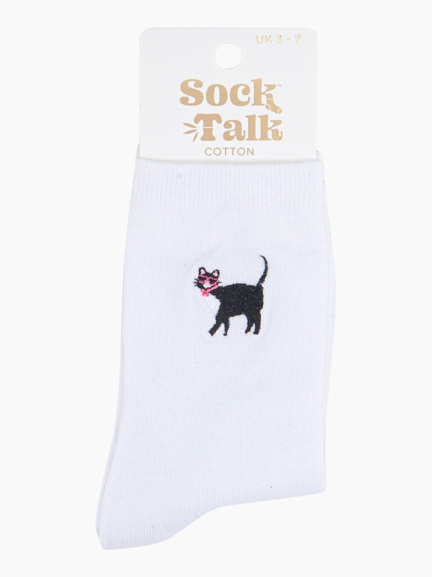 womens-embroidered-socks-white-cat-in-sock-talk-packaging-uk-size-3-7