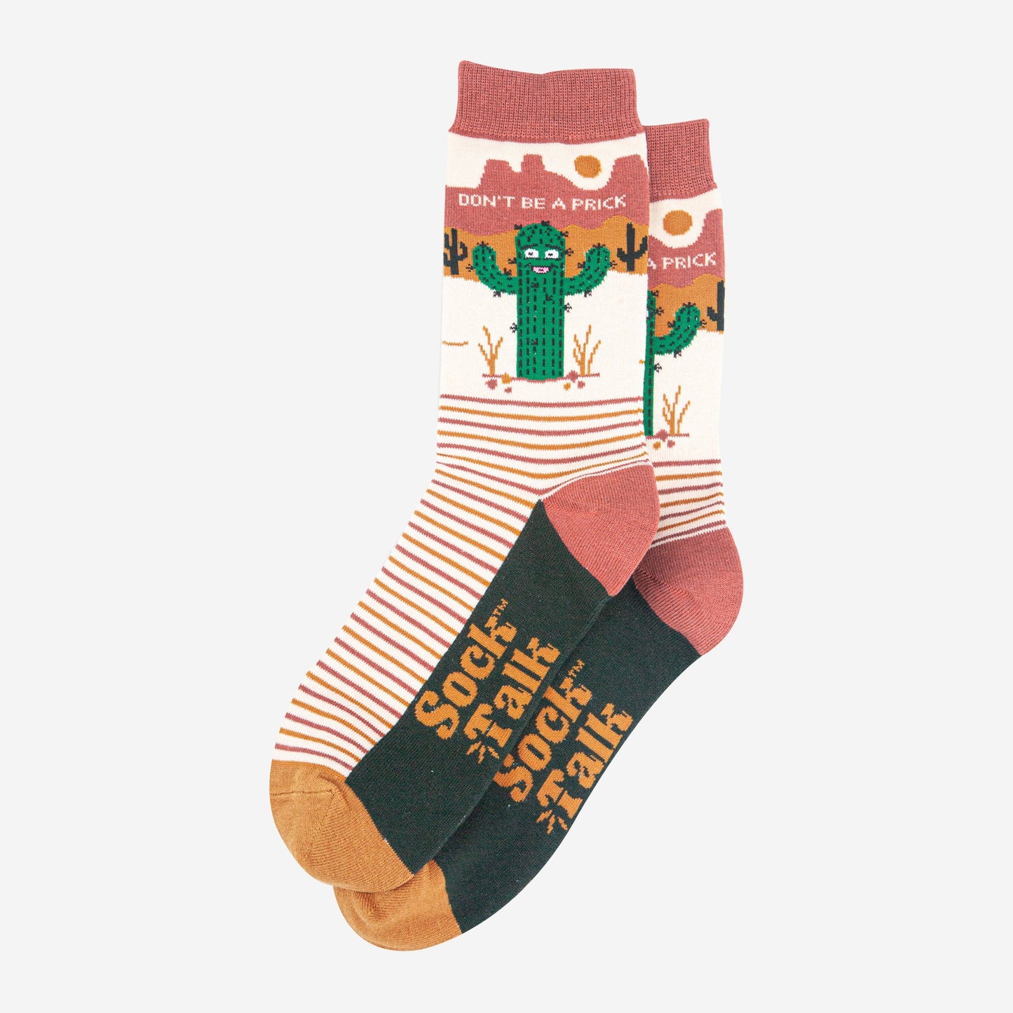 mens-combed-cotton-crew-socks-cream-prickly-cactus-laying-flat