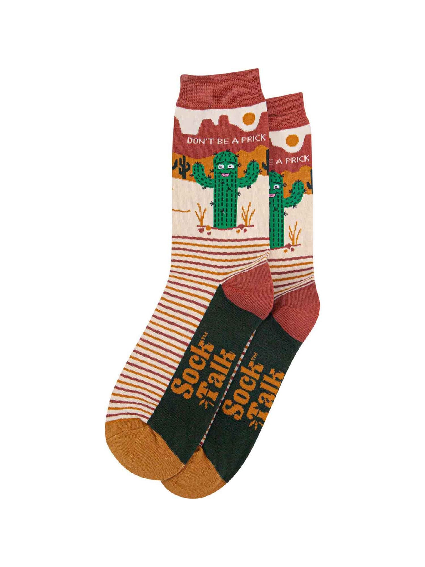 mens-combed-cotton-crew-socks-cream-prickly-cactus-laying-flat