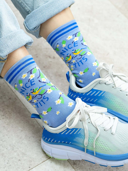 womens-combed-cotton-ankle-socks-blue-nice-tits-birds