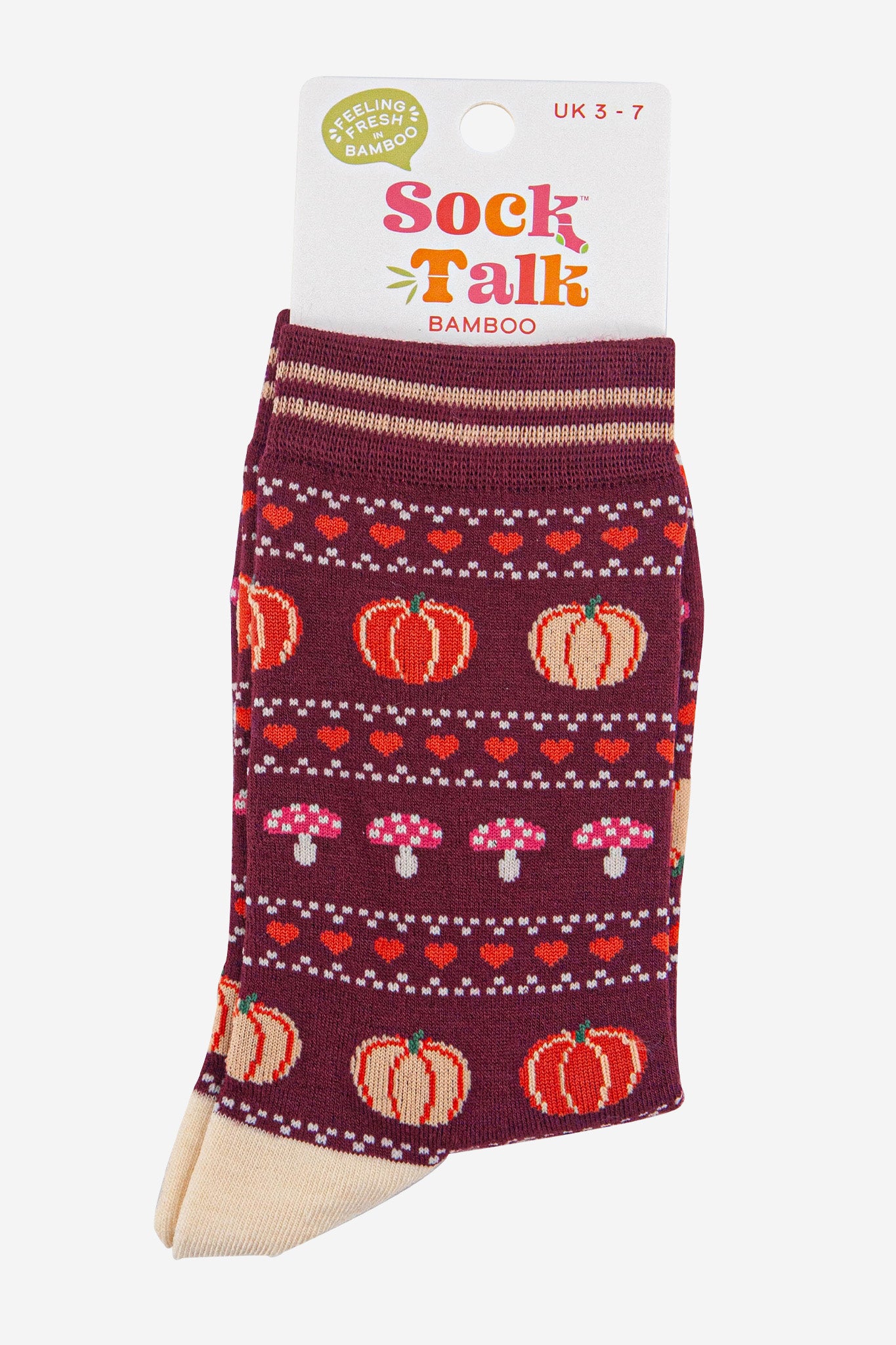womens-bamboo-socks-berry-orange-pumpkin-and-toadstool-in-sock-talk-packaging