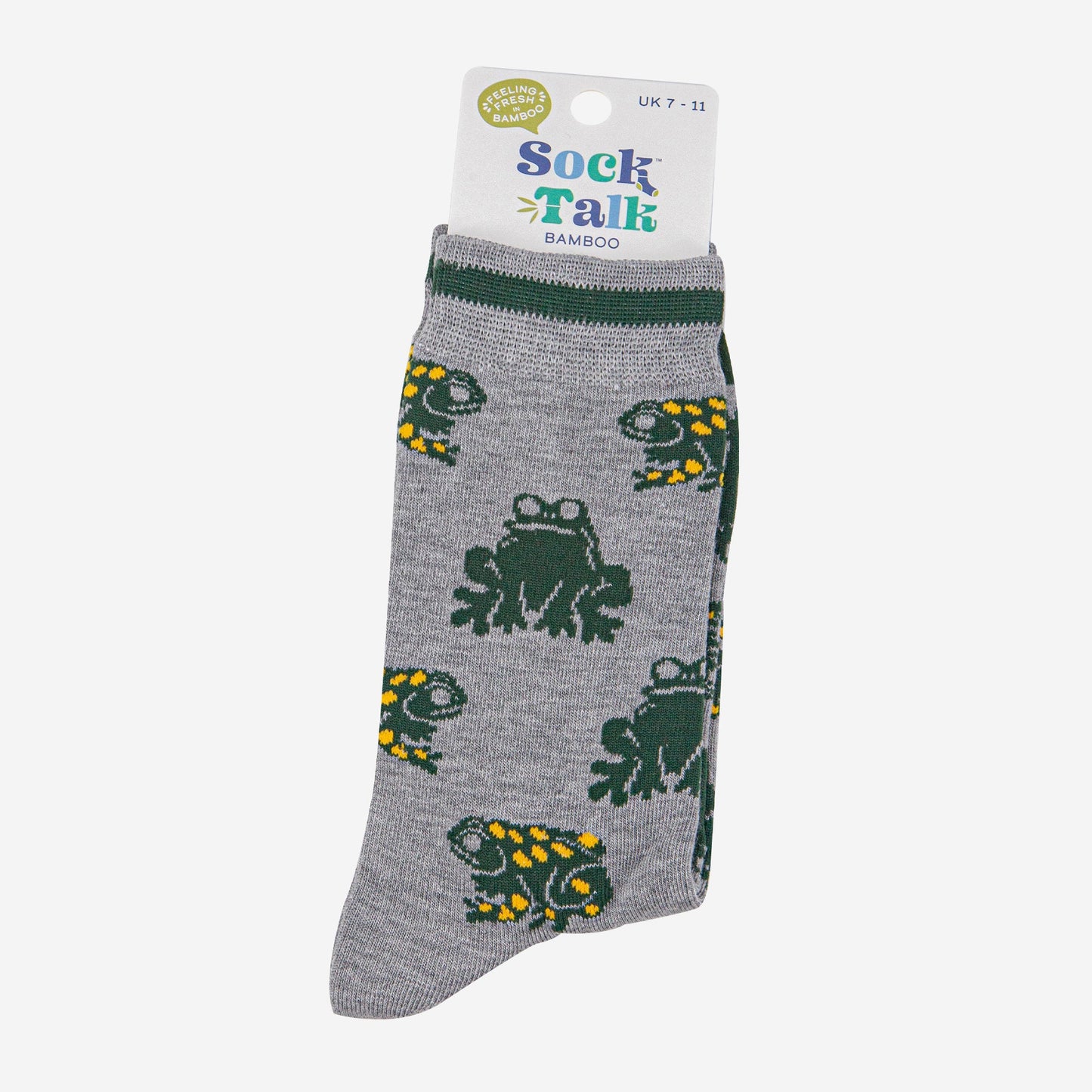 mens-bamboo-socks-grey-marl-green-frogs-in-sock-talk-packaging