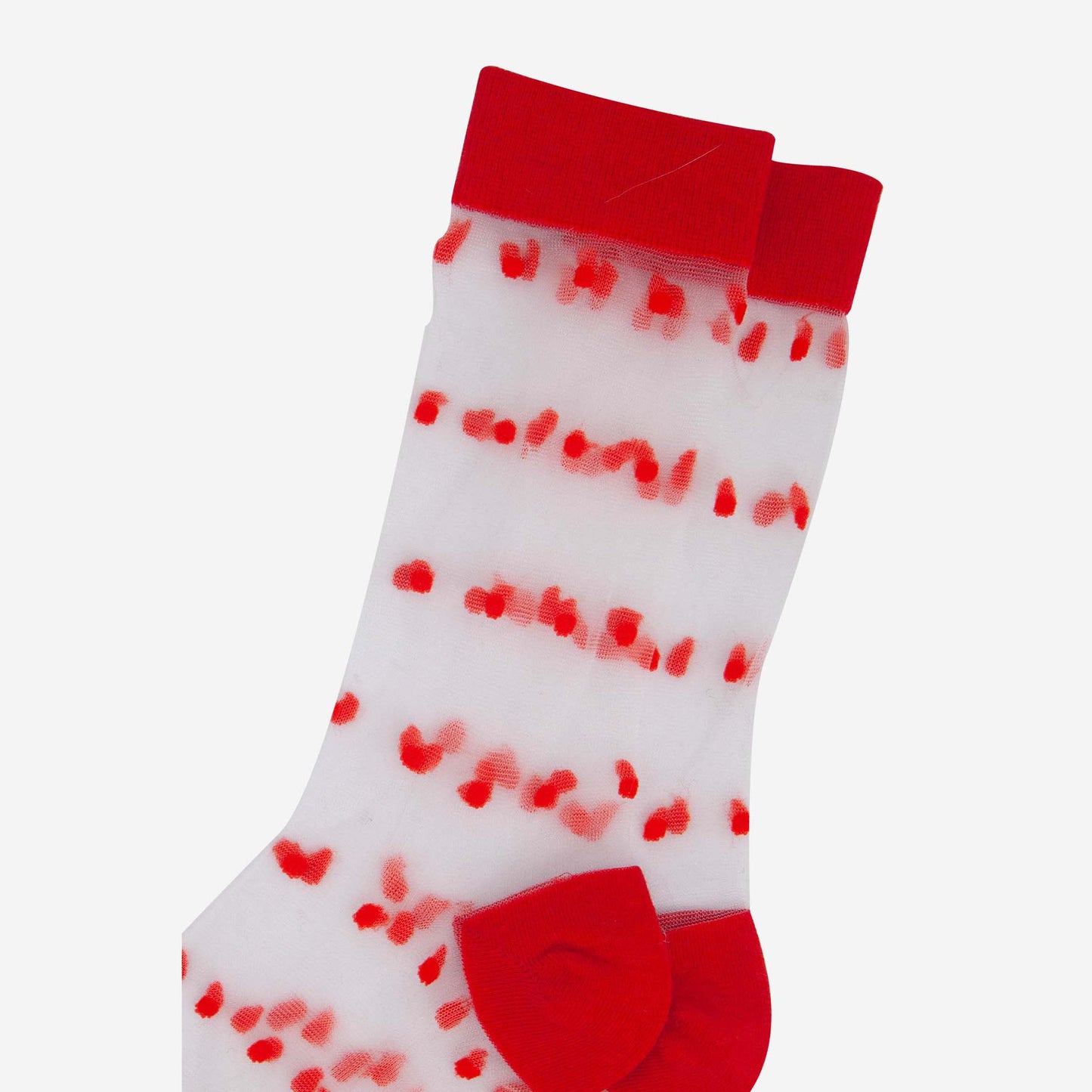 womens-sheer-ankle-socks-red-spots-close-up-pattern