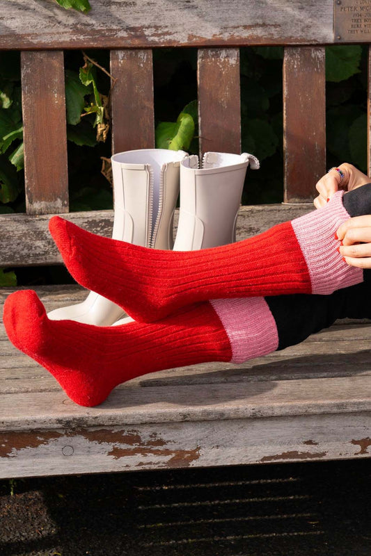 wool-blend-mid-calf-socks-in-red-and-pink