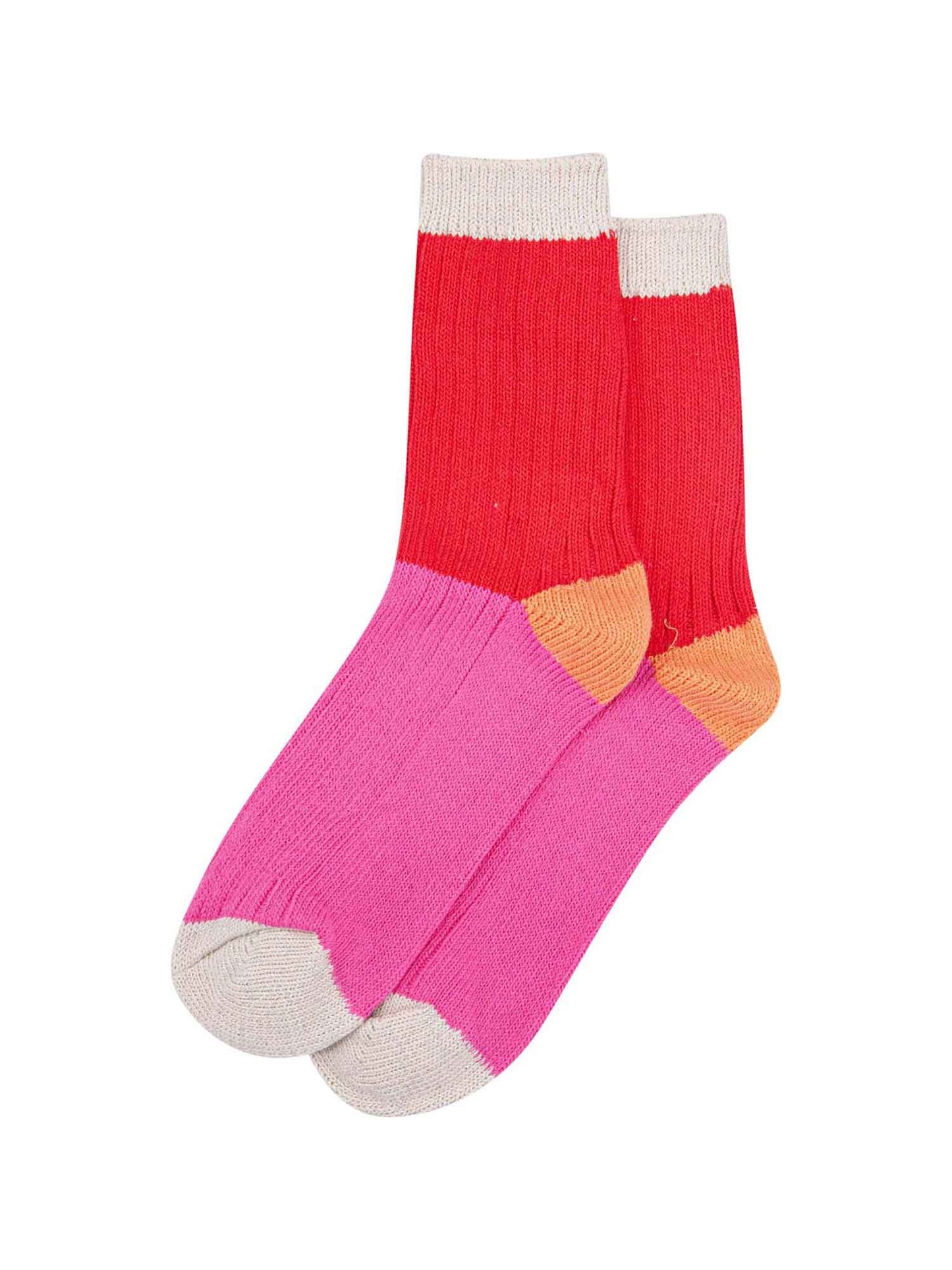 womens-mid-calf-socks-red-pink-colour-block-1-colourful