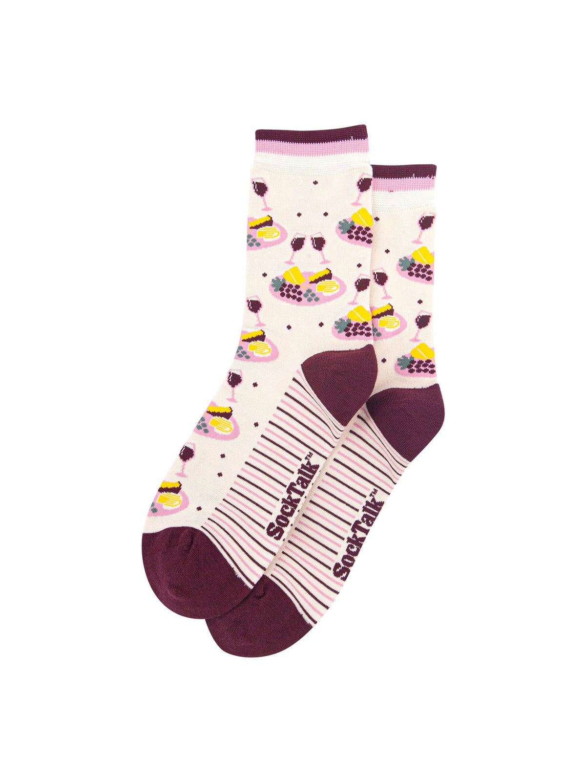 Cheese-&-Wine-Charcuterie-Board-Bamboo-Crew-Socks-Christmas-Cracker-Gift-Box-in-Cream