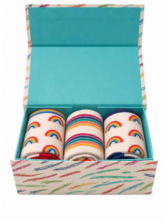 Rainbow Bamboo Socks Gift Set