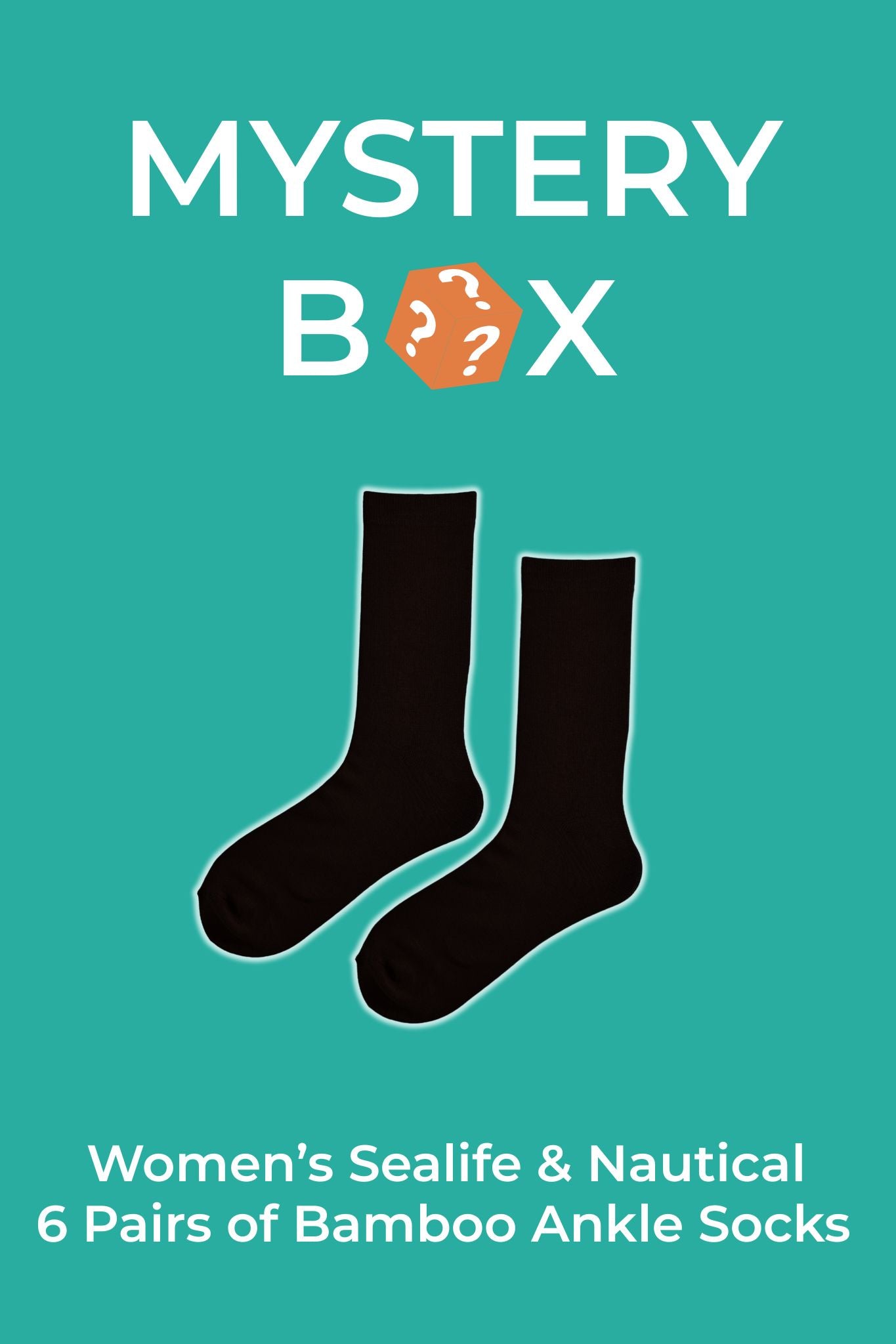 Women's Bamboo Ankle Socks Mystery Box - Multi, Sealife & Nautical