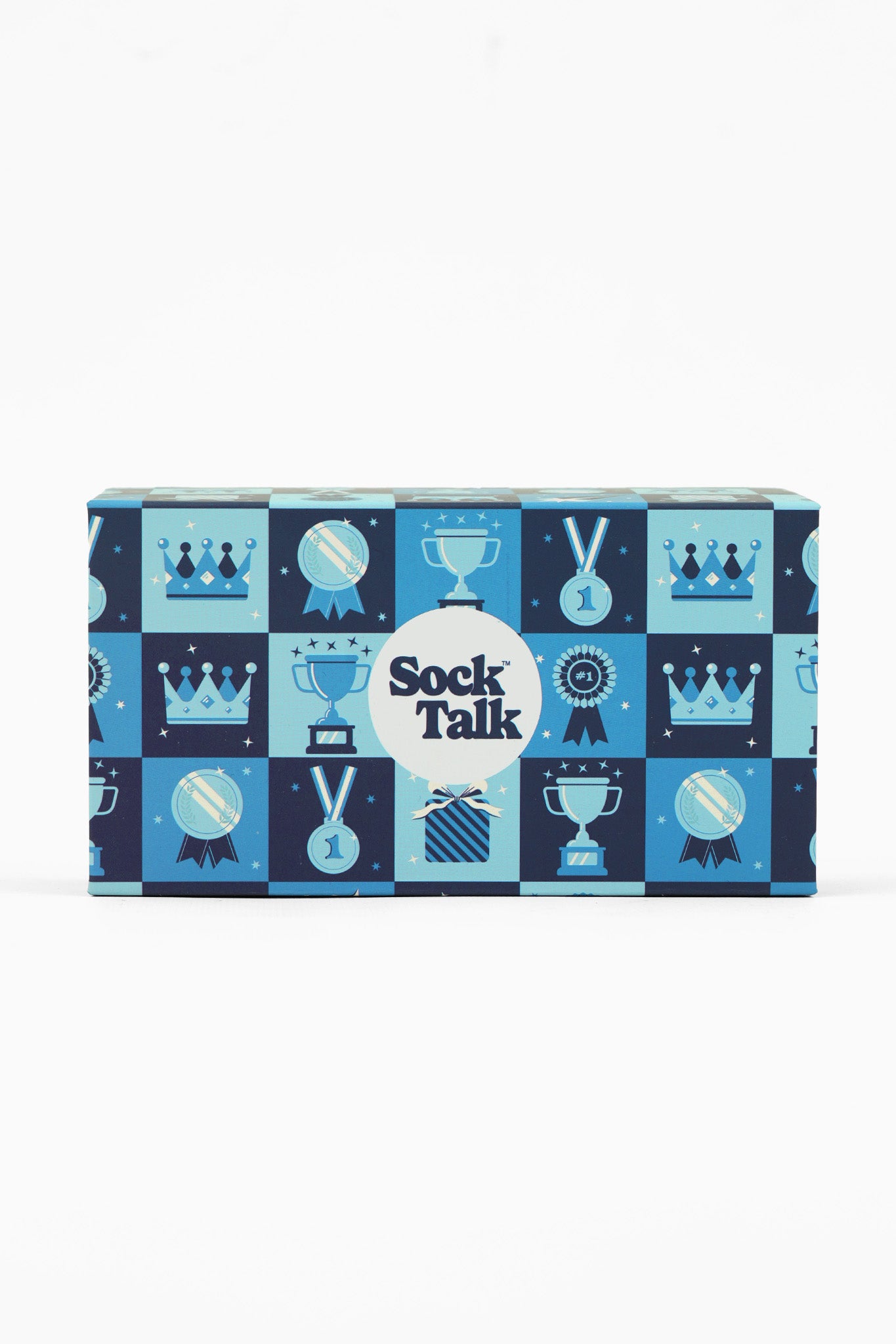 Sock Trio Gift Wrap - Blue, Trophies