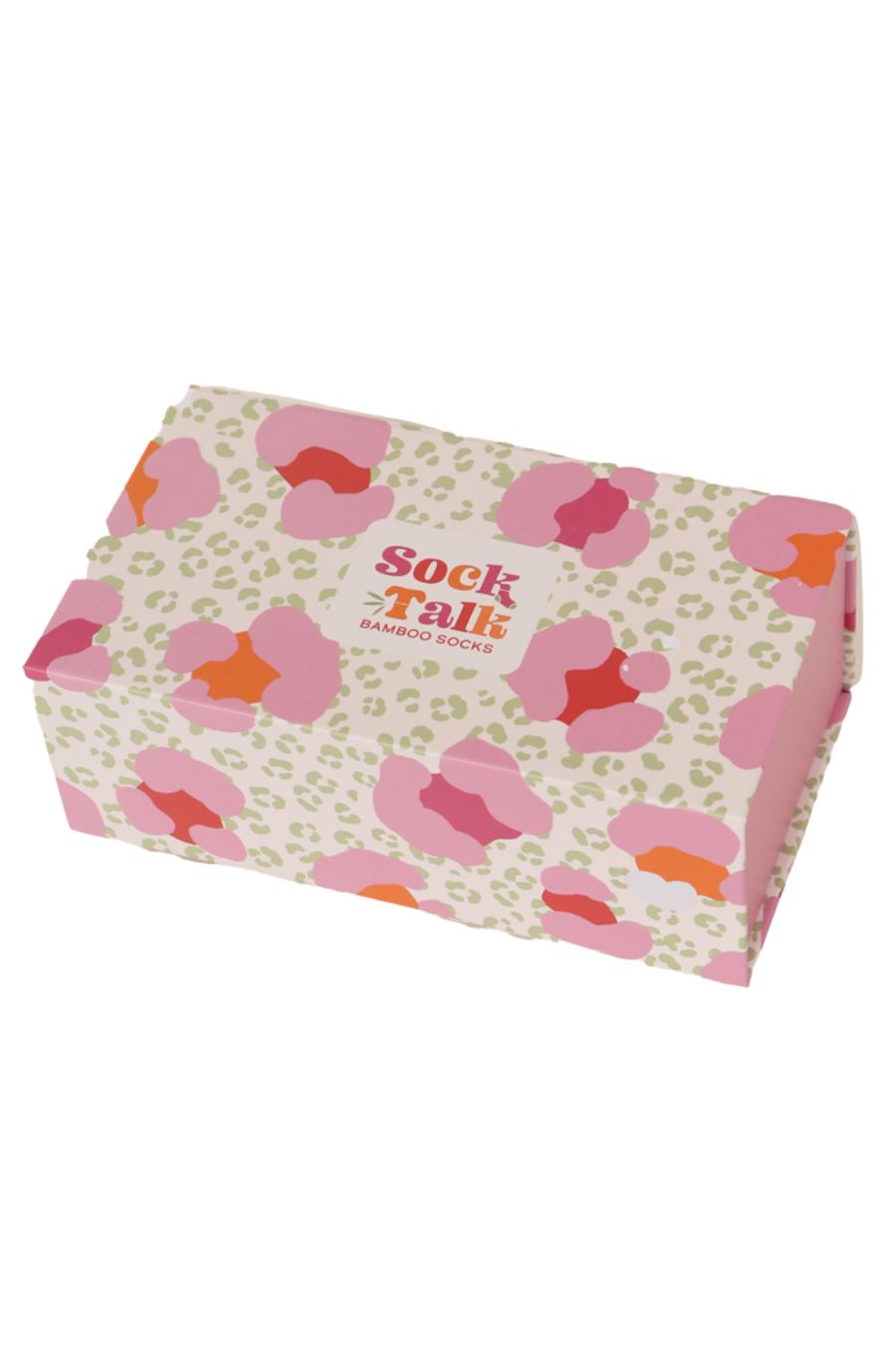 Sock Trio Gift Wrap - Pink, Leopard