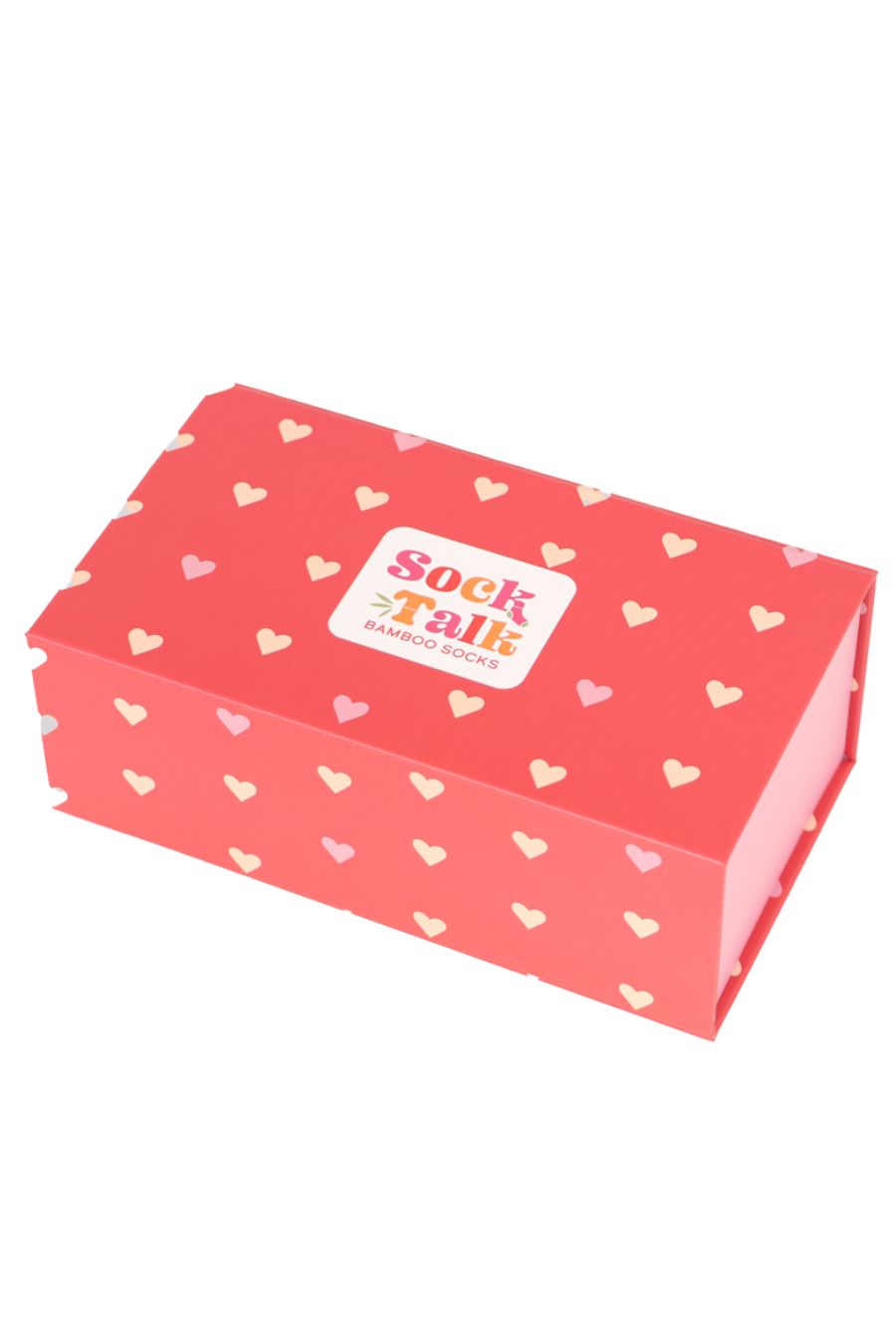 Sock Trio Gift Wrap - Red, Love Hearts